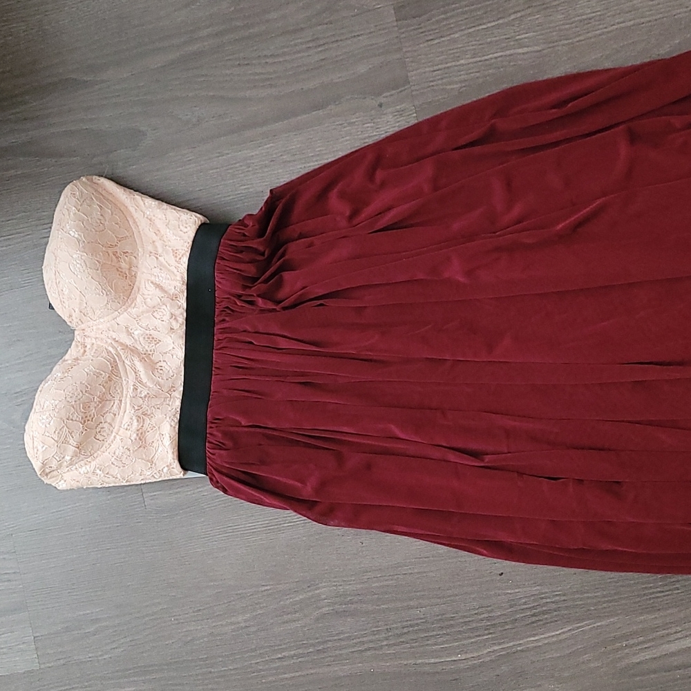 Strapless maxi dress